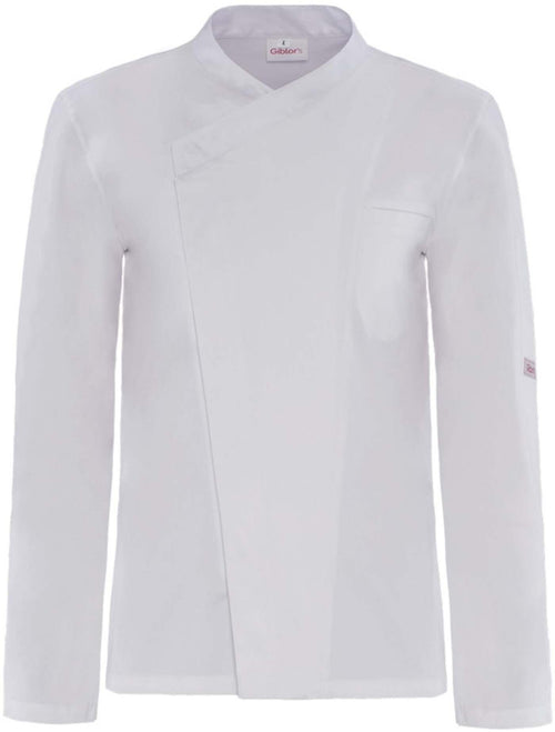 Giacca Cuoco Ares Bianco Stretch Giacca Chef Elasticizzata Nera