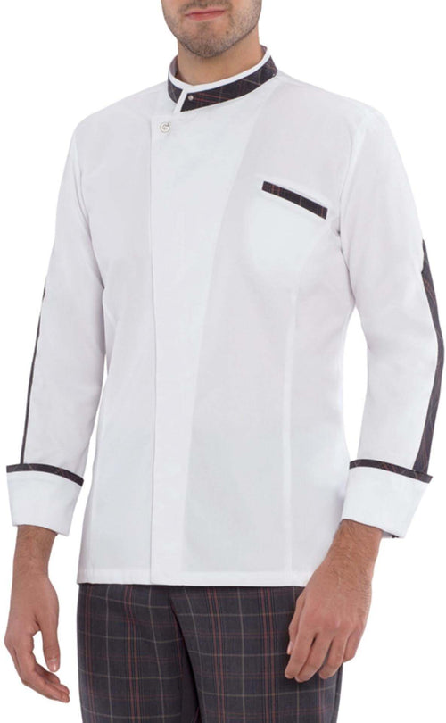 Giacca Cuoco Dionisio Tessuto no stiro Tencel Giacca Cuoco Bianca Traspirante