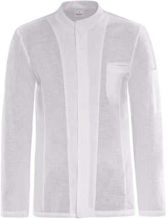 Giacca Cuoco Narciso Bianco Taglia M in Lino Giacca Cuoco fibra naturale