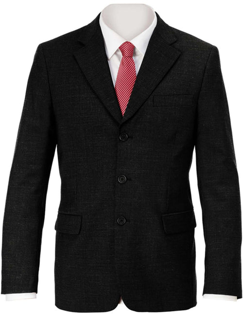 Giacca Damiano Nero Giacca Uomo Completo Misto Lana Elasticizzata