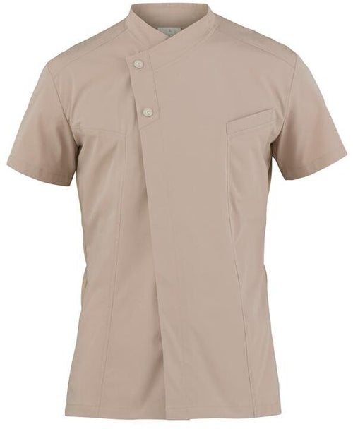Giacca Harry Beige Casacca Uomo Manica Corta No Stiro Elasticizzata Traspirante Superleggera