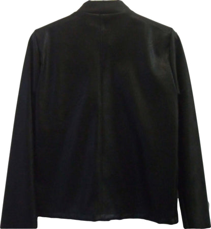 Giacca in eco pelle sintetica da donna nero con zip art. 089/b giubbino donna in ecopelle Italy moda giubbino donna L'Orchidea - Siderno, Commerciovirtuoso.it