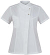 Giacca Megan Bianco casacca Donna Manica Corta No Stiro Elasticizzata Traspirante Superleggera