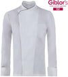 Giacca Patrick Bianco Giacca Cuoco Maniche Lunghe con Profilo