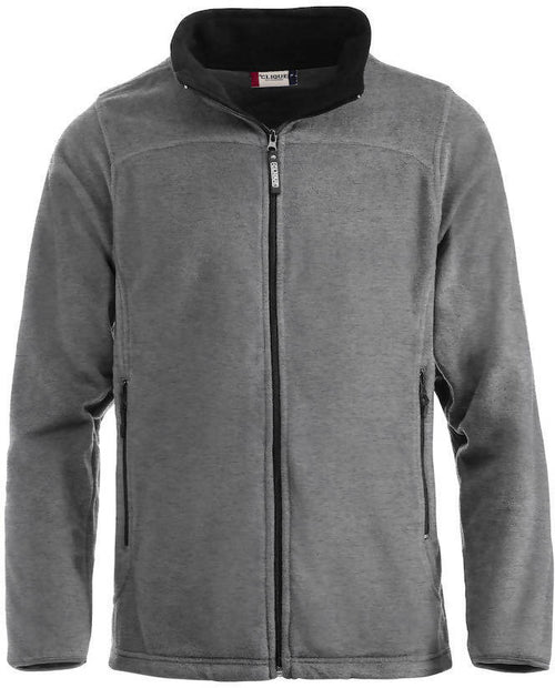 Giacca pile unisex full zip. 100% poliestere antipilling Felpa in Pile Zip Lunga Clique Cameron Grigio Uomo Donna