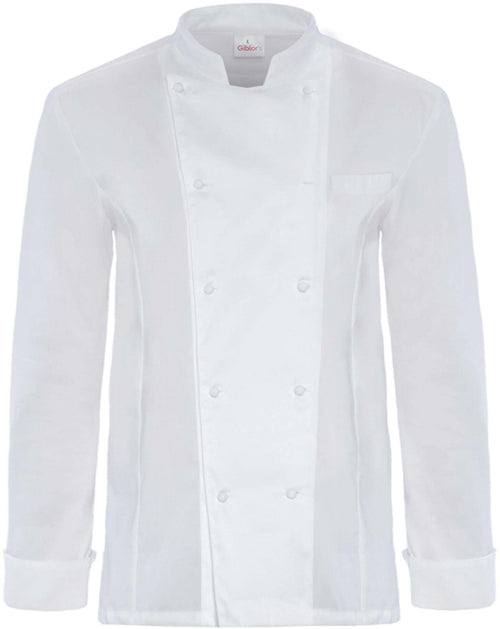 Giacca Raphael Bianco Giacca Cuoco Stiro Facile Maniche Lunghe