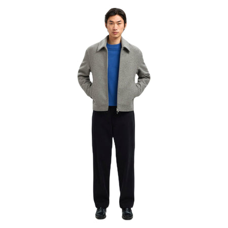 SELECTED HOMME giacca selected homme philip wool blend jacket - grey da uomo