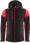 Giacca Softshell Nero Rosso Giacca Ecosostenibile Antivento Traspirante Impermeabile