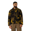 UNIVERSAL WORKS giacca universal works field jacket swede camo fleece - camo da uomo
