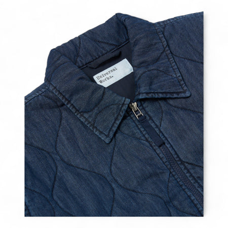 UNIVERSAL WORKS giacca universal works gower jacket - indigo da uomo