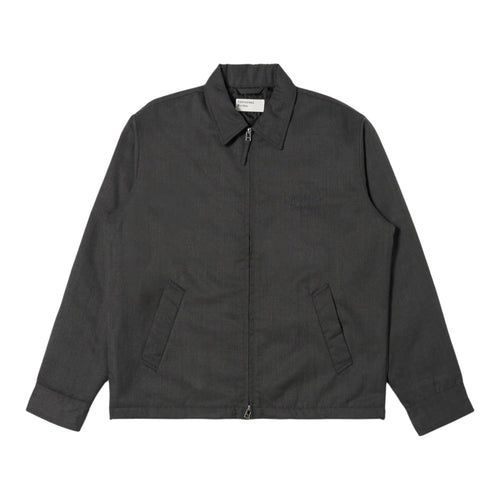 UNIVERSAL WORKS giacca universal works padded club jacket travel suiting - charcoal da uomo