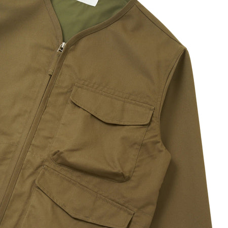 UNIVERSAL WORKS giacca universal works parachute liner jacket brushed polytech - khaki da uomo