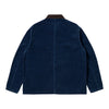 UNIVERSAL WORKS giacca universal works utility jacket recycled indigo cord - indigo da uomo