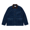 UNIVERSAL WORKS giacca universal works utility jacket recycled indigo cord - indigo da uomo