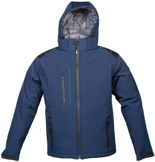 Giacca Uomo Imbottita Softshell con Cappuccio Giaccone Antifreddo Impermeabile con Cappuccio