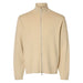 SELECTED HOMME giacca zip selected homme teller relaxed zip cardigan - oatmeal da uomo