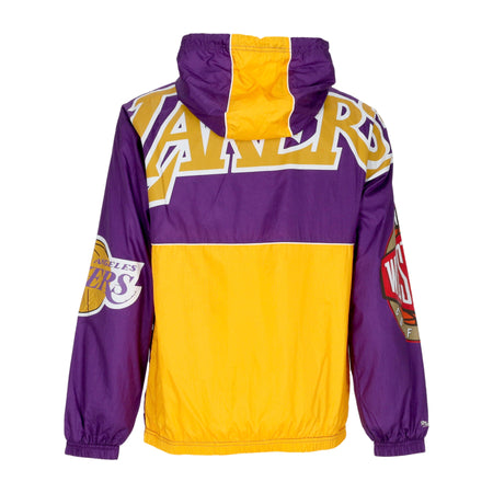 MITCHELL &amp; NESS Giacca a Vento Infilabile Uomo Nba Team Og 2.0 Anorak Windbreaker Loslak Original Team Colors da uomo