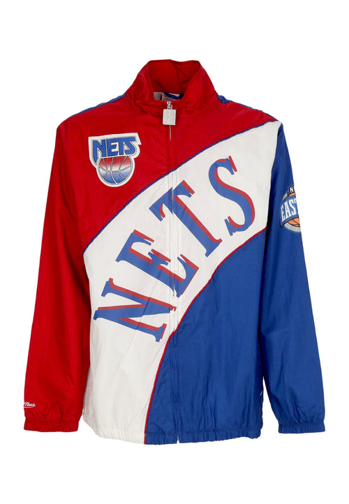MITCHELL & NESS Giacca a Vento Uomo Nba Arched Retro Lined Windbreaker Nejnet Multi/white da uomo