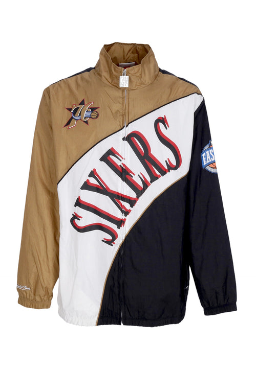 MITCHELL & NESS Giacca a Vento Uomo Nba Arched Retro Lined Windbreaker Phi76e Multi/white da uomo