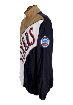 MITCHELL &amp; NESS Giacca a Vento Uomo Nba Arched Retro Lined Windbreaker Phi76e Multi/white da uomo