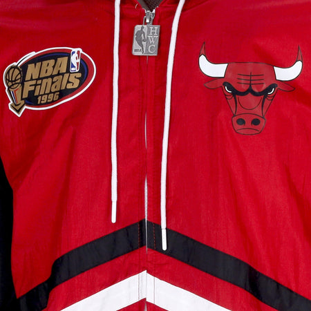 MITCHELL &amp; NESS Giacca a Vento Uomo Nba Undeniable Full Zip Windbreaker Hardwood Classics Chibul Scarlet da uomo