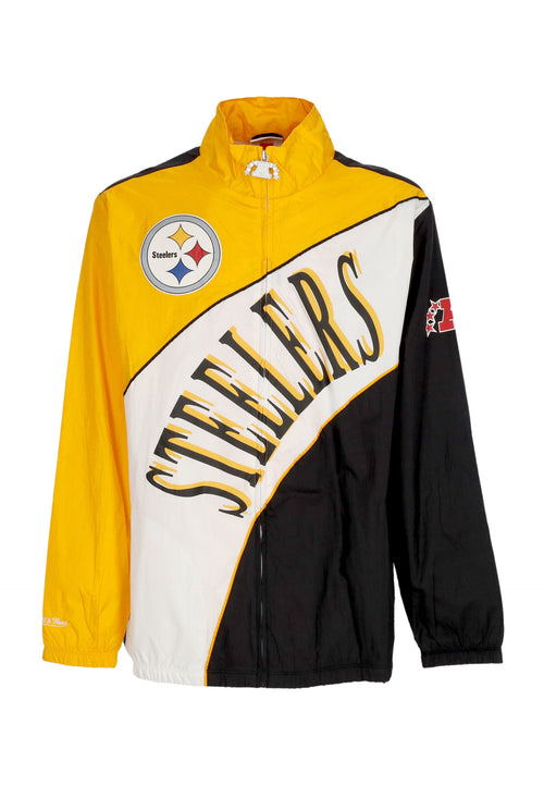 MITCHELL & NESS Giacca a Vento Uomo Nfl Arched Retro Lined Windbreaker Pitste Multi/white da uomo