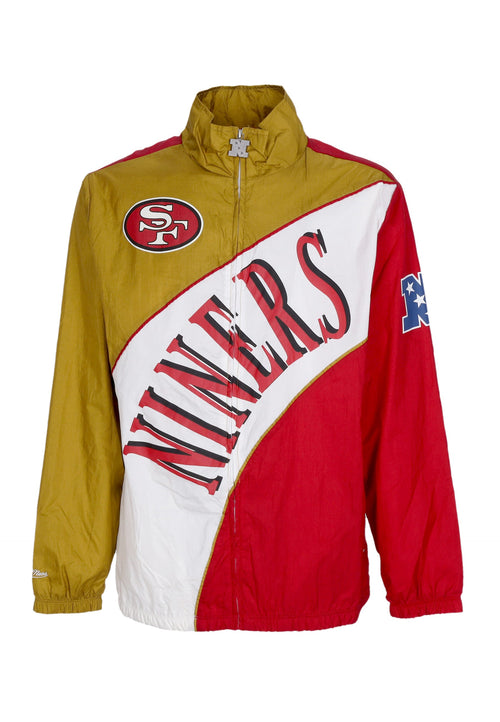 MITCHELL & NESS Giacca a Vento Uomo Nfl Arched Retro Lined Windbreaker Saf49e Multi/white da uomo