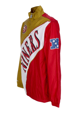 MITCHELL &amp; NESS Giacca a Vento Uomo Nfl Arched Retro Lined Windbreaker Saf49e Multi/white da uomo