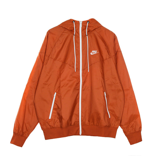 Nike Giacca a Vento Uomo Sportswear Woven Lined Windrunner Hooded Jacket Light Sienna/white da uomo