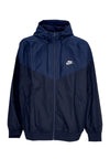 Nike Giacca a Vento Uomo Sportswear Woven Lined Windrunner Hooded Jacket Obsidian/midnight Navy/sail da uomo