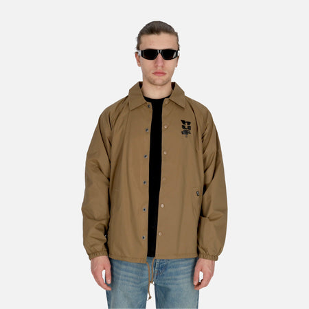 HUF Giacca Coach Jacket Uomo Megablast Coaches Jacket Camel da uomo