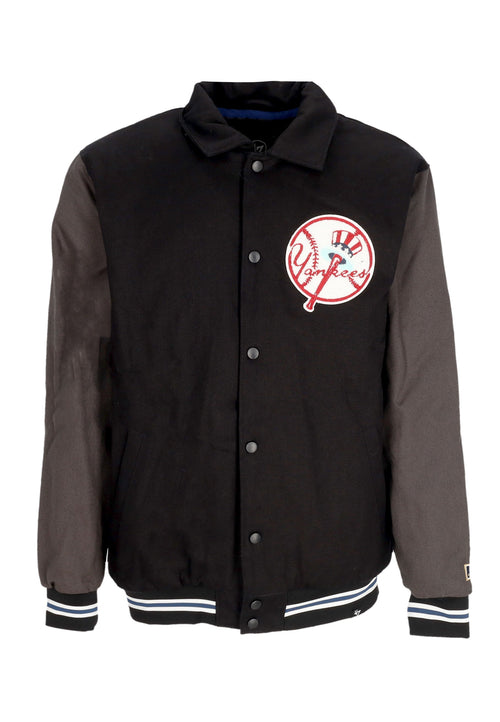 47 BRAND Giacca Coach Jacket Uomo Mlb Tournament Jacket Neyyan Jet Black da uomo