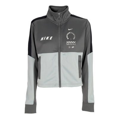 Nike Giacca Tuta Corta Donna W Sportswear Track Top Iron Grey/light Pumice/white da donna