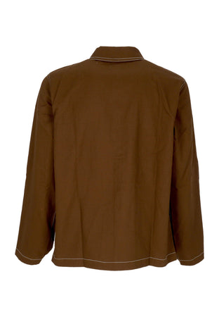 HUF Giacca Workwear Uomo Mason Shacket Espresso da uomo