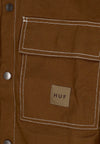 HUF Giacca Workwear Uomo Mason Shacket Espresso da uomo