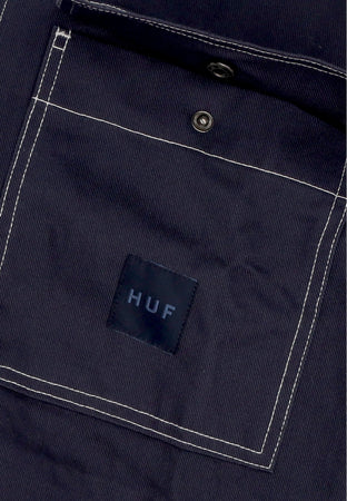 HUF Giacca Workwear Uomo Mason Shacket Navy da uomo