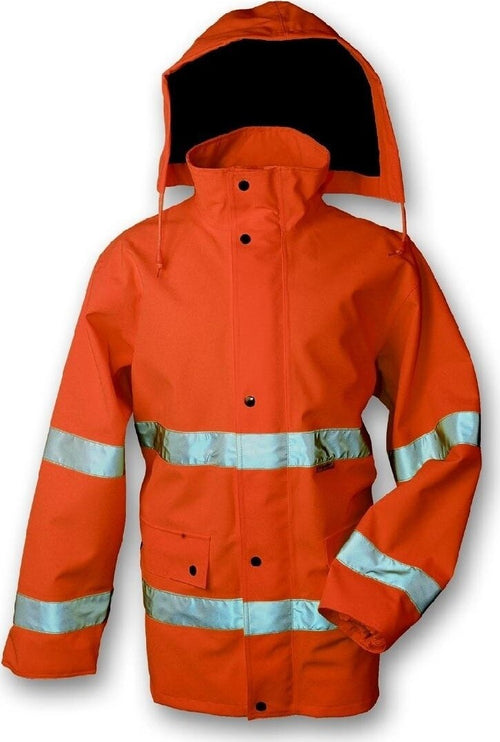 GIACCONE ARANCIO AD ALTA VISIBILITÀ IN GORE-TEX CON FODERA IN RETE DI NYLON Sport e tempo libero/Caccia e Pesca/Caccia/Abbigliamento/Uomo/Giacche Trade Shop italia - Napoli, Commerciovirtuoso.it