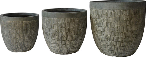 GIADA---set-di-vasi-in-fibra-sintetica-Marrone-Milani-Home