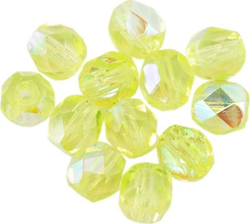 Giallo-chiaro-sfaccettata,-perle-di-4-mm