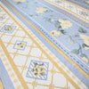 SUPER STOCK €0,56 al mq  - Rotolo da 5,2mq (10x0,52mt) di Carta da Parati vinilica Top Quality lavabile GIALLO E AZZURRO - Eternal Parquet
