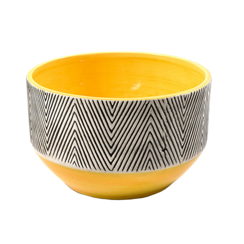 Porta vaso decorativo coppa Boho chic in ceramica colorata da 11