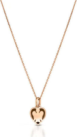 Giannotti---COLLANA-CON-CUORE-IN-ORO-ROSA-E-DIAMANTI-BROWN
