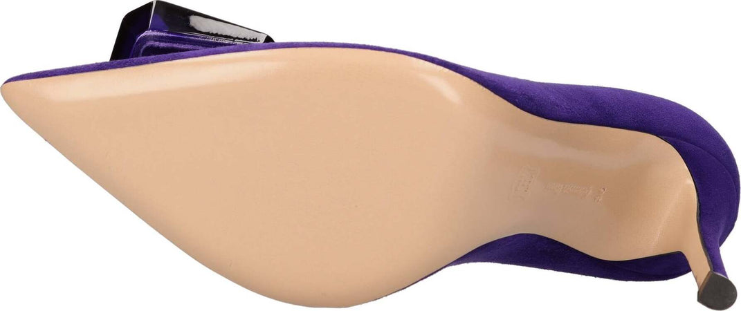 Gianvito-Rossi-Scarpe-con-Tacco-Viola-da-donna