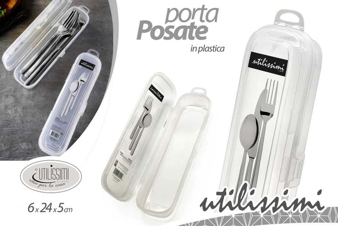 Gicos-Custodia-Porta-Posate-Richiudibile-Utilissimi-Trasparente