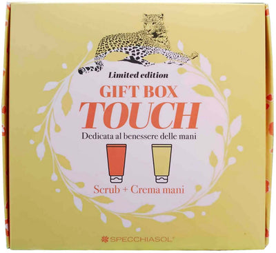 Gift Box Touch Cofanetto Regalo Scrub+crema Mani Limited Edition A Sostegno Del Parco Natura Viva Specchiasol