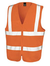 Gilet Alta Visibilità Tabard con Zip Gilet Cantiere con Cerniera