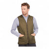 BARBOUR gilet barbour polarquilt waistcoat zip liner - olive da uomo