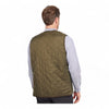 BARBOUR gilet barbour polarquilt waistcoat zip liner - olive da uomo