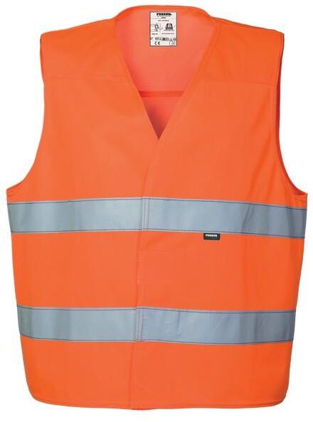 Gilet Basic Hi-Vis Arancio Gilet da Lavoro Alta Visibilità da Cantiere Asfaltatore Lavori Stradali