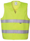 Gilet Basic Hi-Vis Giallo Gilet da Lavoro Alta Visibilità da Cantiere Asfaltatore Lavori Stradali